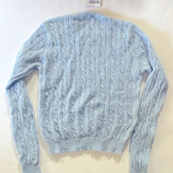 NWTS Rare Brandy Melville blue cable knit pullover sweater - Picture 4 of 6